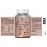 Guminukai grožiui BEAUTY HAIR SKIN NAILS, 60 vnt. (-55% perkant 2 vnt.)