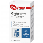 Vir&scaron;kinimui Gluten Pro + Calcium DR. WOLZ, 60 kaps.