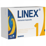 Vir&scaron;kinimo sutrikimams LINEX, 32 kaps.