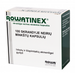 Rowatinex kapsulės, mink&scaron;tos, akmenligei gydyti, N100