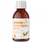 Žuvų taukai su Camelina sativa aliejumi ECOSH, apelsinų skonio, 150 ml (Dabar -9%)
