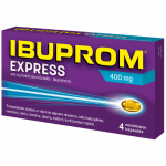 Skausmui, kar&scaron;čiavimui, uždegimui IBUPROM EXPRESS 400 mg, 4 kaps.