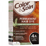 Ilgalaikiai plaukų dažai COLOR & SOIN, ledinė ruda (4A), 135 ml (-35% perkant 2 vnt.)
