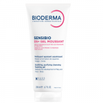 Gelinis jautrios, pleiskanojančios ir paraudusios odos prausiklis BIODERMA SENSIBIO DS+, 200 ml (Dabar -5%)