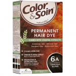 Ilgalaikiai plaukų dažai COLOR & SOIN tamsi pelenų blondinė, (6A), 135 ml (-35% perkant 2 vnt.)