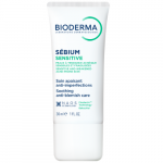 Intensyvaus poveikio raminantis kremas į spuogus linkusiai odai BIODERMA SEBIUM SENSITIVE, 30 ml (Dabar -8%)