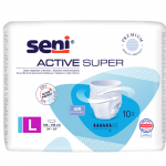 Sauskelnės-kelnaitės SENI ACTIVE SUPER PREMIUM, L dydis, 10 vnt. (Dabar -5%)
