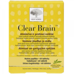 Protinei veiklai NEW NORDIC CLEAR BRAIN, 60 tab. (-62% perkant 2 vnt.)