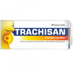 Pastilės gerklei TRACHISAN 0,5mg/1mg/1mg, 20 kietųjų pastilių