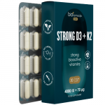 Vitaminas D3+K2 BIOFARMACIJA STRONG 4000 IU + 70 &micro;g, 30 kaps. (-55% perkant 2 vnt.)
