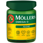 Mikrodumblių aliejus MOLLERS ALGAE OMEGA-3, 60 kapsulių