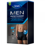 Vyri&scaron;kos apsauginės kelnaitės TENA MEN PROTECTIVE BOXER BLACK, XL dydis, 1 vnt (Dabar -25%)