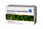 Acetilsalicilo rūg&scaron;tis, 500 mg tabletės, N100