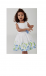 Boboli suknelė su mėlynomis gėlytėmis