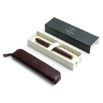 Parker Monochrome Burgundy Tu&scaron;inuko rinkinys su užsegamu dėklu