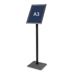 Informacinis pastatomas stendas A3 Premium Juodas