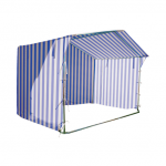 Prekybinė palapinė 2&times;2 Balta - Mėlyna