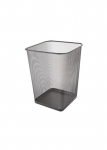 Metalinė, kvadratinė &scaron;iuk&scaron;lių dėžė 18l, juoda