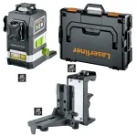 Laserliner PowerPlane-Laser 3G Multi-18V &ndash; 3 &times; 360&deg; lazerinis nivelyras be akumuliatoriaus