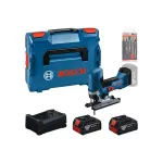 Bosch akumuliatorinis siaurapjūklis GST 18V-125 S &ndash; 2 &times; akumuliatorius