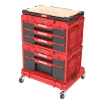 QBRICK modulinė įrankių stalčių sistema SYSTEM ONE 2.0 WORKSHOP DRAWERS SET NO. 5 RED ULTRA HD CUSTOM