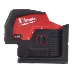 Akumuliatorinis skersinis lazerinis nivelyras Milwaukee M12 CLLP-0C, žalias,12 V + lagaminas (be akumuliatoriaus ir įkroviklio)
