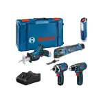 Bosch Professional GSR 12V-15 + GOP 12V-28 + GDR 12V-105 &ndash; akumuliatorinių įrankių rinkinys