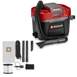 Einhell akumuliatorinis &scaron;lapio ir sauso valymo siurblys TP-VC 18/10 Li BL L, be akumuliatoriaus ir įkroviklio