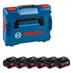 Bosch akumuliatorių komplektas 6 &times; GBA 18V 4.0 Ah / L-BOXX 136