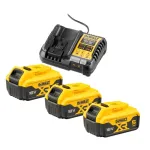 DeWalt DCB1104P3 18V 5 Ah (3 akumuliatoriai) &ndash; akumuliatorių ir įkroviklio komplektas