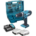 Makita akumuliatorinis smūginis gręžtuvas-suktuvas HP488D007 (18 V, 2 &times; 2,0 Ah)