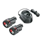 Bosch akumuliatorių ir įkroviklio pradinis rinkinys 1600A01L3E GAL 1210 CV (12 V, 2 &times; 1,5 Ah)