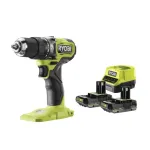 Ryobi akumuliatorinis smūginis gręžtuvas-suktuvas RPD18BL-2C20S (2 &times; 2,0 Ah)