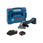 Bosch kampinis &scaron;lifuoklis GWS 18V-8, 2&times; 5,0 Ah, su lagaminu