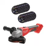 Milwaukee akumuliatorinis kampinis &scaron;lifuoklis M18 BLSAG125X-0, 18 V, 125 mm +10 INOX