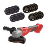 Milwaukee akumuliatorinis kampinis &scaron;lifuoklis M18 BLSAG125X-0, 18 V, 125 mm +10 P40