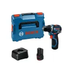 Bosch akumuliatorinis gręžtuvas-suktuvas GSR 12V-32, 2 &times; 2.0 Ah, L-BOXX lagaminas