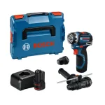 Bosch akumuliatorinis gręžtuvas-suktuvas GSR 12V-32 FC, 2 &times; 2.0 Ah, L-BOXX lagaminas, 2 priedai