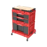 QBRICK modulinė įrankių stalčių sistema System ONE 2.0 WORKSHOP DRAWERS SET No. 7 RED Ultra HD Custom