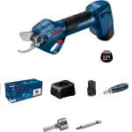 Bosch akumuliatorinės sodo žirklės GGP 12V-25 (2&times; 3,0 Ah) (kartoninė pakuotė)