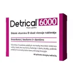 DETRICAL maisto papildas VITAMINAS D3 6000 TV, 60 tab.