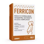 ICONFIT maisto papildas FERRICON, 45 kaps.