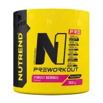 NUTREND maisto papildas N1 PRO PREWORKOUT, mi&scaron;ko uogų skonio, 300 g