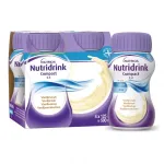 NUTRIDRINK gėrimas COMPACT, vanilės skonio, 4 vnt. x 125 ml