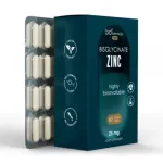 BIOFARMACIJA maisto papildas BISGLYCINATE ZINC 25 mg, 60 kaps.