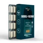 BIOFARMACIJA maisto papildas RHODIOLA + VALERIANE 500 mg + 45 mg, 30 kaps.