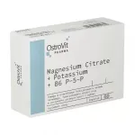 OSTROVIT PHARMA maisto papildas MAGNESIUM CITRATE + POTASSIUM + B6 P-5-P, 60 kaps.