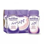 NUTRIDRINK gėrimas COMPACT PROTEIN, bra&scaron;kių skonio, 4 vnt. x 125 ml