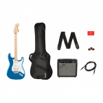 FENDER SQUIER AFFINITY SERIES STRATOCASTER HSS PACK Lake Placid Blue Gitaros rinkinys