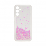 Nugarėlės dėklai iLike Samsung Galaxy A15 Silicone Case Water Glitter Light Pink